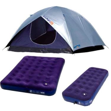 Imagem de Kit Camping Barraca Mor Luna 6 Pessoas + Colchão Mor Casal + Colchão S