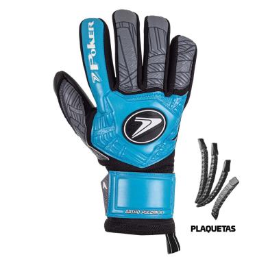 Imagem de Luva de Goleiro Profissional Poker Ortho Vulcan III com talas-Unissex