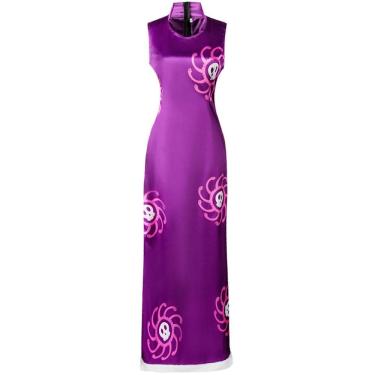 Imagem de Traje de cosplay de anime Hancock, vestido longo roxo, Maxi Hallowe