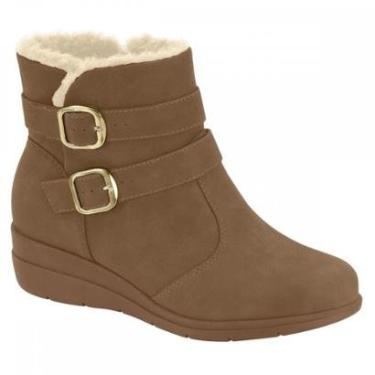Imagem de Bota Modare 7085.206 Anabela Detalhe em Pelinho Feminino-Feminino