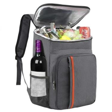 Imagem de Mochila Térmica Viagem Impermeável Cooler Bebidas Marmitas - Generico