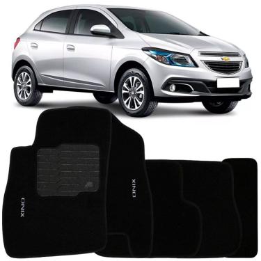 Imagem de Tapete Carpete Onix 2012 à 2017 Logo Bordado Jogo 5 Peças Personalizado Automotivo