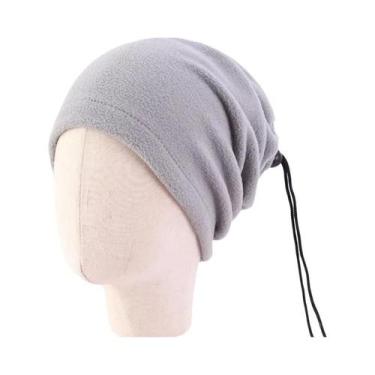 Imagem de Cachecol De Inverno Infantil Em Fleece Polar Com Cordão Ajustável, Cap