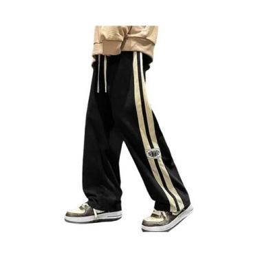 Imagem de Calças Jogger De Corduroy Masculinas De Perna Larga Para Primavera E O