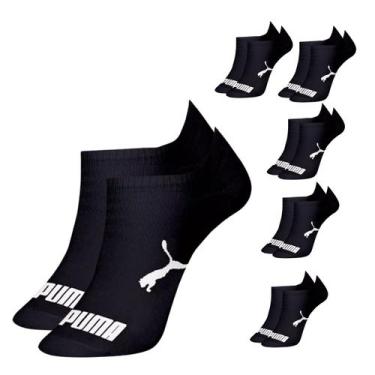 Imagem de Kit 6 Pares Meias Invisível Puma Sapatilha Adulto Original, 39/43, Pre