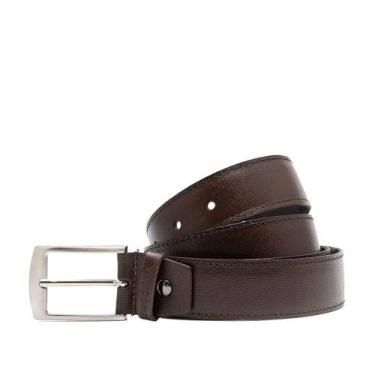 Imagem de Cinto Masculino Democrata Couro 0539FIT-002 Marrom Escuro, Marrom escu