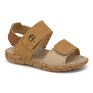 Imagem de Sandália Papete Infantil Menino klin Tic Tac Capuccino/Palha-Masculino
