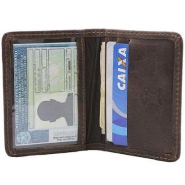 Imagem de Carteira Masculina Slim Em Couro Porta Cnh Porta Cartões-Masculino