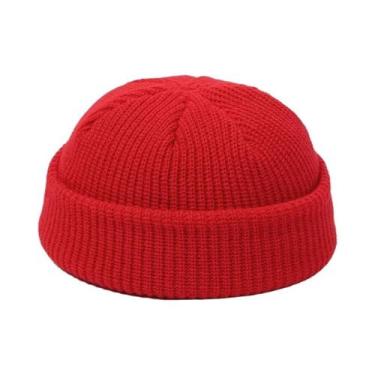 Imagem de Gorro De Lã Tricotado Para Homens E Mulheres, Estilo Moderno E Quente 