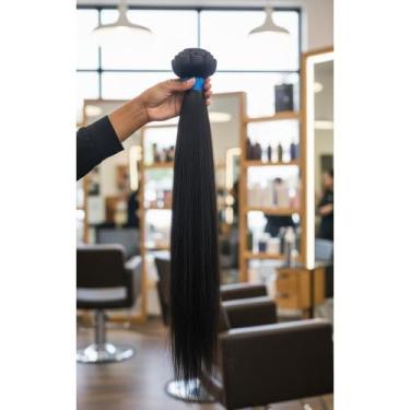 Imagem de Cabelo Humano Liso Castanho 65cm - 100g Natural - Congratulations Stor