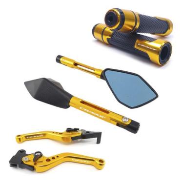 Imagem de Kit Manete Manopla Retrovisor Esportivo Cb300f Twister Laser - Special