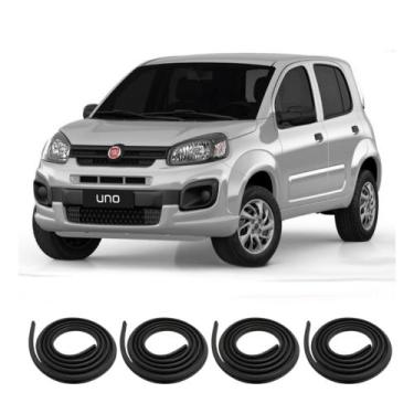 Imagem de Kit Borracha Vedação Das 4 Portas Uno 2011 A 2021 - sem marca