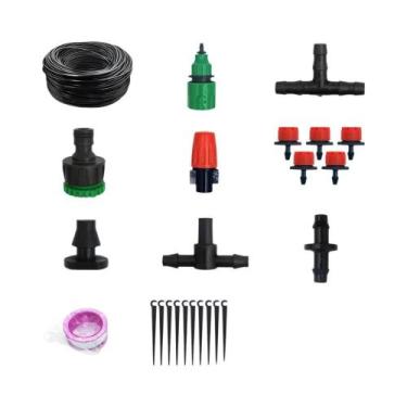 Imagem de Sistema de Irrigação por Gotejamento Automático - Kit para Jardim com 