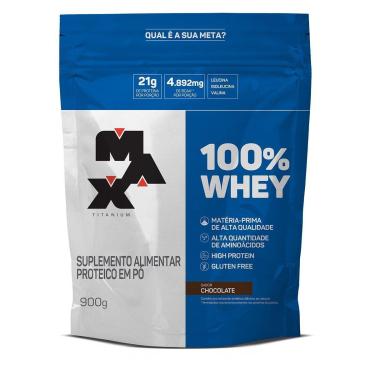 Imagem de Whey Protein 100% Refil Max Titanium  900G-Unissex
