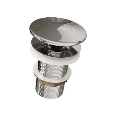 Imagem de Válvula Click 1 1/4 Inox c/Tampa - Fabribam Cromado, Cromado