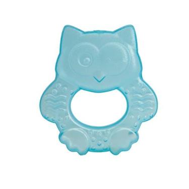 Imagem de Mordedor Para Bebê Com Água e Textura Coruja Azul - Buba