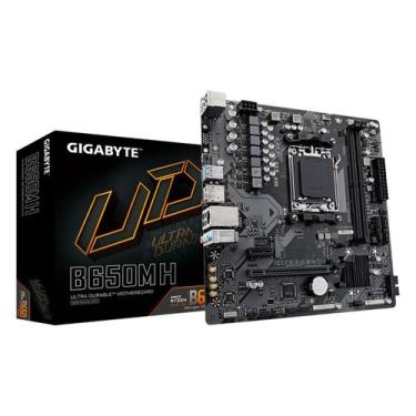 Imagem de Placa Mãe Gigabyte B650MH (AM5 - DDR5 6400 O.C) - Chipset AMD B650 - U