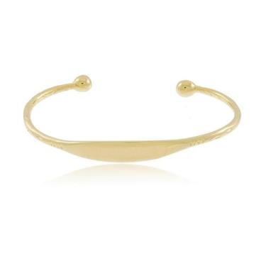 Imagem de Bracelete Chapinha BANHADO A OURO 18K - Della Fiori Semijoias