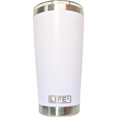 Imagem de Copo térmico inox parede dupla vácuo com tampa tritan lifek - LIFE K, 