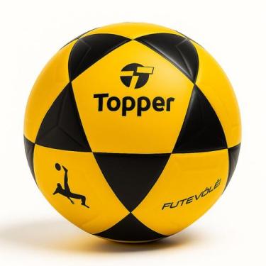 Imagem de Bola de Futevôlei Topper Altinha Futmesa Oficial R1 -, Amarelo