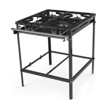Imagem de Fogão Profissional de Alta Pressão 4 bocas 100mm Registro P PREA-400 F