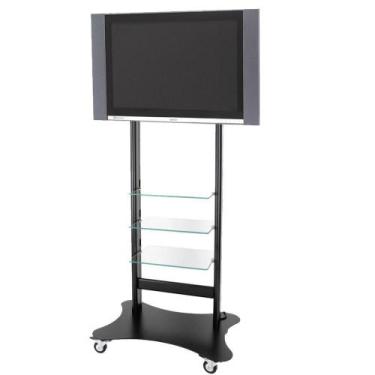 Imagem de Rack de Chão com Suporte para TV/Monitor LCD/Plasma de 37 a 52" Preto 
