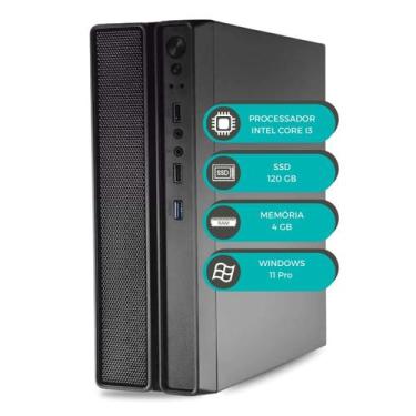 Imagem de Computador Slim MultiPC i3 6ªGeração 4GB SSD 120GB Win11 Pro