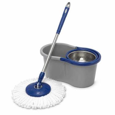 Imagem de Esfregão Mop Giratório Vero Cesto Inox 8 Litros