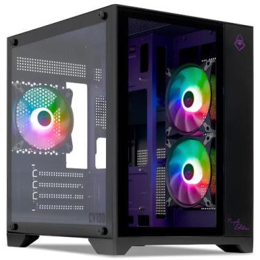 Imagem de Gabinete Gamer Mancer CV100 Purple Edition 3 Fans MidTower Lateral De 