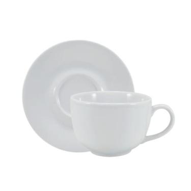Imagem de Xicara Jumbo com Pires 345 ml Porcelana Schmidt - Mod. Sofia
