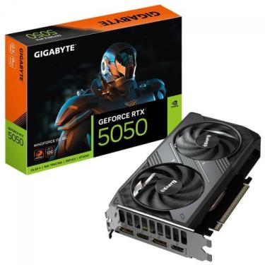 Imagem de Placa de Vídeo Gigabyte NVIDIA GeForce RTX 5050 Windforce OC, 8GB, GDD