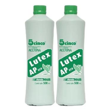 Imagem de KIT c/ 02 LUTEX 500ml Acetona - Removedor de Esmalte a Base de Acetona