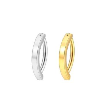 Imagem de Piercing Umbigo Aço Cirúrgico Ouro PVD Clicker - Piercing Glow, Pratea