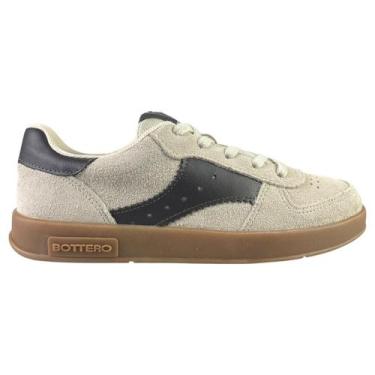 Imagem de Tênis Casual Feminino Bottero Sneakers Moda em Couro Cor:MarfimTamanho