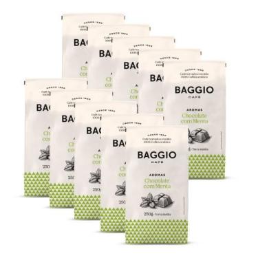 Imagem de Café Moído Baggio Aroma Chocolate com Menta Kit 10 Pacotes 250g - Bagg