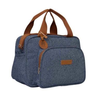 Imagem de Bolsa Maternidade Pirulitando Baby Média Sentimento Marinho, Azul