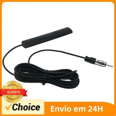 Imagem de Antena Amplificada AM FM Para Carro, Caminhão, Moto, Barco, 5-12V DC, 