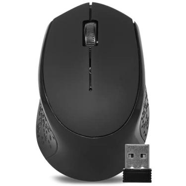 Imagem de Mouse Sem Fio Óptico Usb Wireless 2.4ghz 3200dpi para Computador Pc Notebook Mac Tv Smart (Preto)