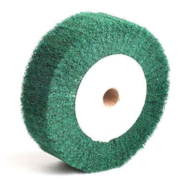 Imagem de 1 pc bloco de limpeza não-tecido 4 "/ 5" / 6 "/ 8" / 10 "/ 12" rebocador de roda flap de polimento de flap de polimento de roda de nylon Disc 20mm furo 2 "espessura YYDFPIIA