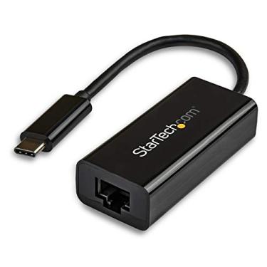 Imagem de StarTech.com Adaptador USB-C para Gigabit Ethernet - Preto - Compatível com Thunderbolt 3/4 - Windows e Mac - Conversor de rede LAN RJ45 (US1GC30B)