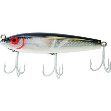 Imagem de Mirrolure 7M-21 Floating Twitchbait Black Bk/Branco/Prata 9,5 cm 3/8 oz