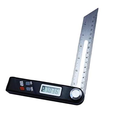 Imagem de Precisão Deslizante T-Bevel Transferidor Digital Régua de Carpintaria Marcação Corte Horizontal Vertical Medição/polegada para