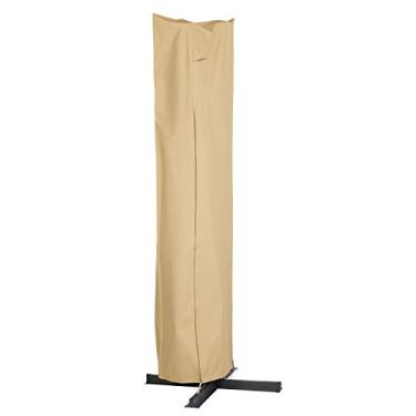 Imagem de Classic Accessories Capa de guarda-chuva e moldura resistente à água Terrazzo com deslocamento de 3 m, capa de guarda-chuva de pátio