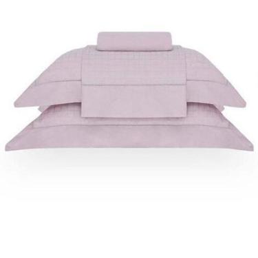 Imagem de Jogo De Cama Queen Damask Square Rosa Pluma Buddmeyer