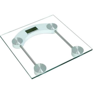 Imagem de Balanca Digital Lcd Eletronica 180Kg Em Vidro Transparente