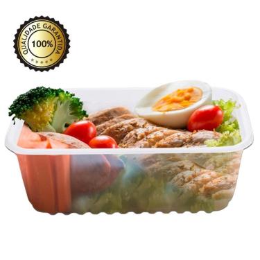 Imagem de Marmita Fit Descartavel Para Freezer Microondas