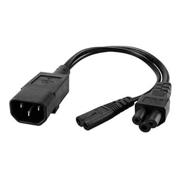Imagem de Kokiya IEC320 C14 a C7+C5 Soquete em Forma de Y Cabo de Extensão Do Cabo de Alimentação PDU/UPS