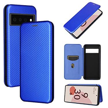 Imagem de For Google Pixel 6 Pro Carbon Fiber Texture Horizontal Flip TPU + PC + PU Leather Case with Card Slot