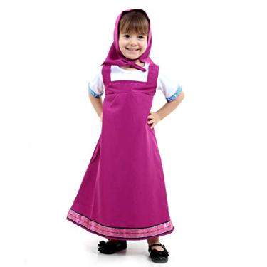 Imagem de Fantasia Masha Infantil 935330-m Sulamericana Fantasias Rosa M 6 Anos