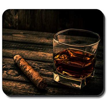 Imagem de Art Plates Mouse Pad - charuto e uísque
